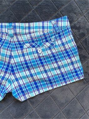 Low-Rise Plaid Vintage Volcom Mini Shorts